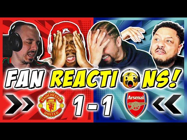 ARSENAL FANS FURIOUS  REACTION TO MAN UTD 1-1 ARSENAL | PREMIER LEAGUE FAN REACTIONS