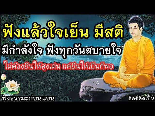 ฟังแล้วใจสบาย ชีวิตไม่ทุกข์ ถ้าคิดแล้วทุกข์ก็หยุดคิดฟังธรรมะก่อนนอน(837)24