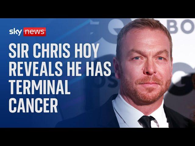 Olympic champion Sir Chris Hoy says he has terminal cancer and 'two to four years' to live