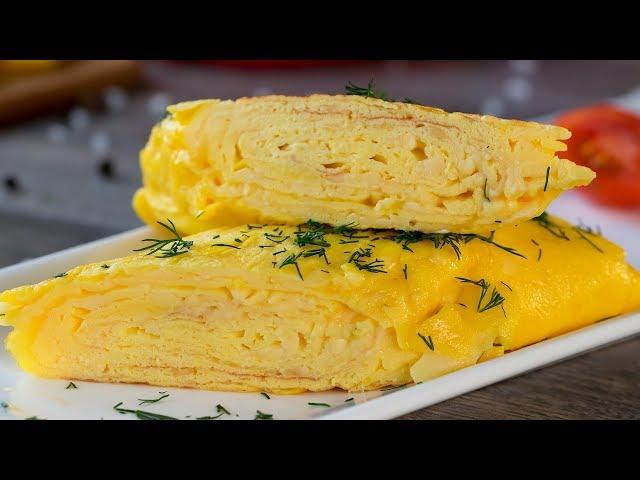 Быстрый завтрак - необычный омлет с сыром! | Appetitno.TV