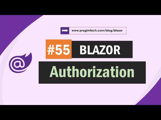 Authorization in Blazor