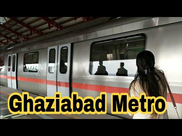 Ghaziabad metro ka safar | Shaheed Sthal (New Bus Adda) to Dilshad garden in 13 minutes