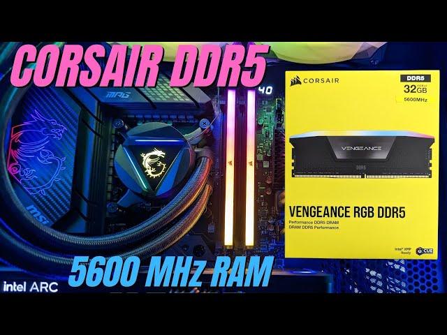 Corsair Vengeance DDR5 32GB 5600MHz C36 Ram Unboxing (Intel Optimized)