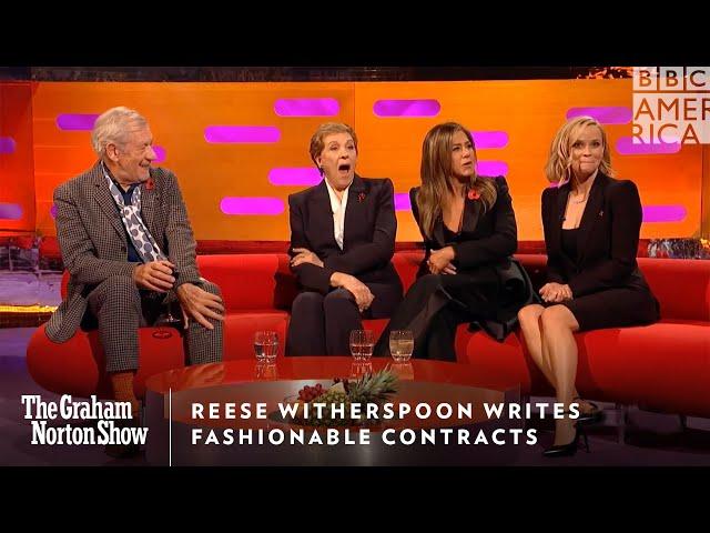 Reese Witherspoon Writes Fashionable Contracts | The Graham Norton Show | Friday 11p | BBC America