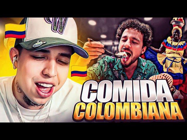 REACCIONANDO A LUISITO COMUNICA EN COLOMBIA PROBANDO COMIDA CALLEJERA | WESTCOL