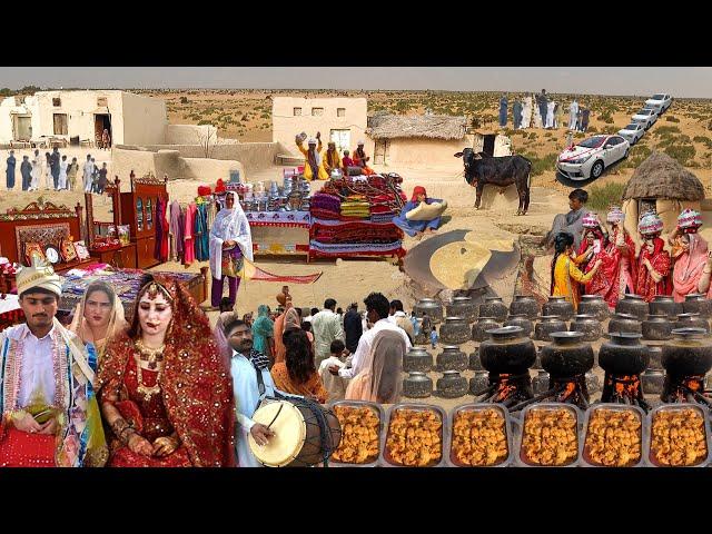 Marriage Ceremony in Desert | Traditional Wedding of Nomadic Community In Desert Village Pakistan