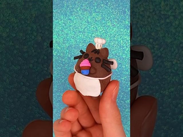 #diy#поделки из лёгкого воздушного пластилина# Pusheen cat #Пушин
