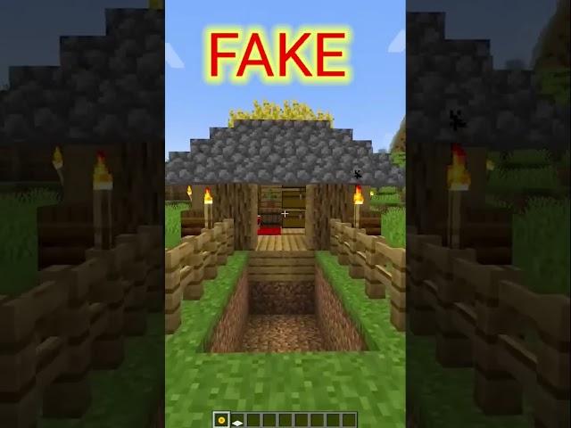 FAKE VS REAL Minecraft: Funny Trap for Zombie \ Rate from 1 to 10  #shorts