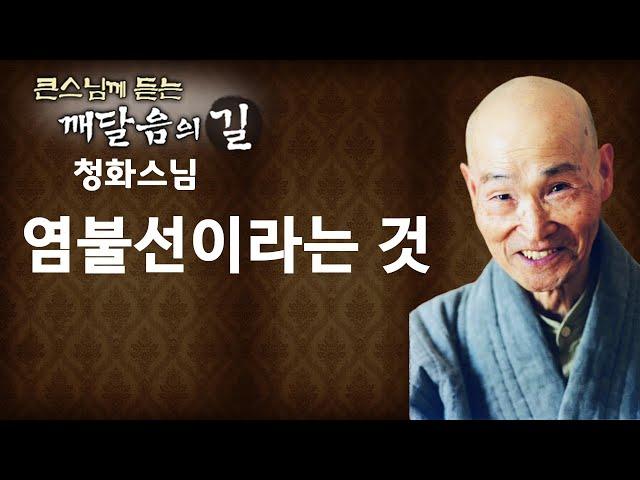 염불선이라는 것 _ 청화스님 [큰 스님께 듣는 깨달음의 길]