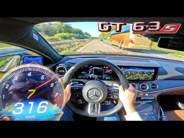 Mercedes AMG GT63 S E 843HP | 300KM/H+ on AUTOBAHN [NO SPEED LIMIT!]