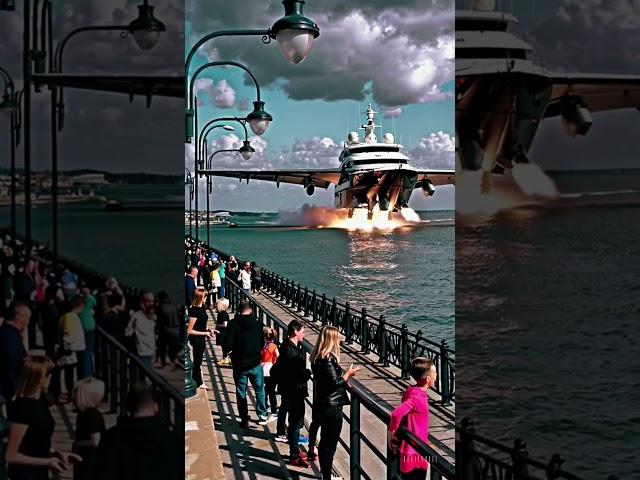 Huge beautiful yacht sets off on a journey  #yacht