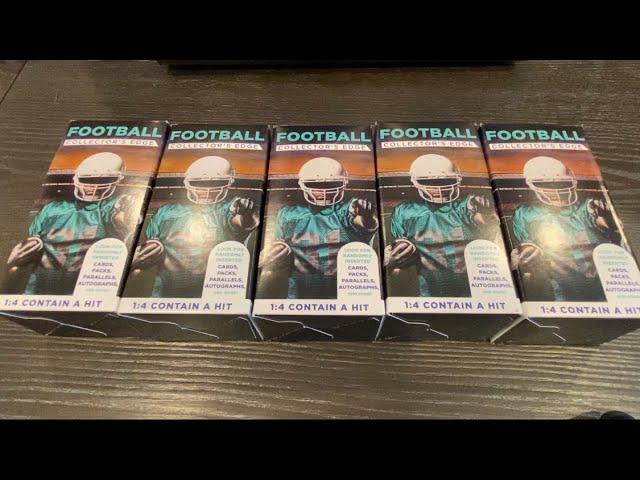 Ripped & Review 5 Football Collectors Edge Mystery Boxes from Walgreens 1 : 4 Hit