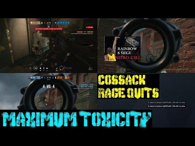 Maximum Toxicity - Cossack Rage Quits, LilPo TK's Uplift Cub While On The Roof, Then Tries To Kick