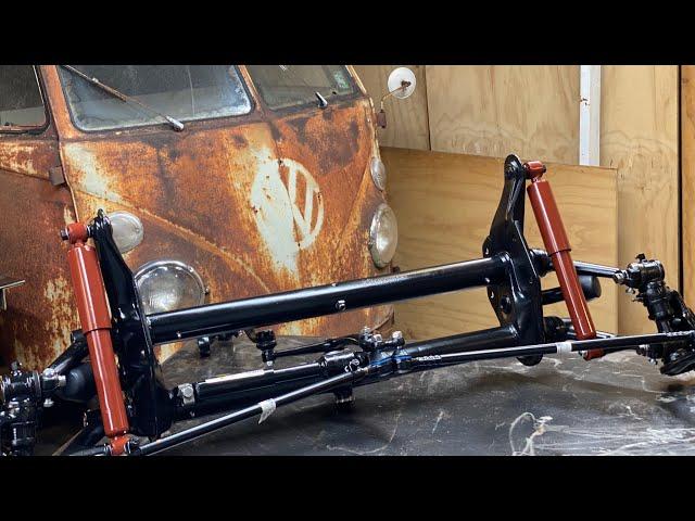 Axle Restoration Complete | VW Bus Center Pin, Swing Lever Tie Rods, Shocks, Saved After 60 Years CT