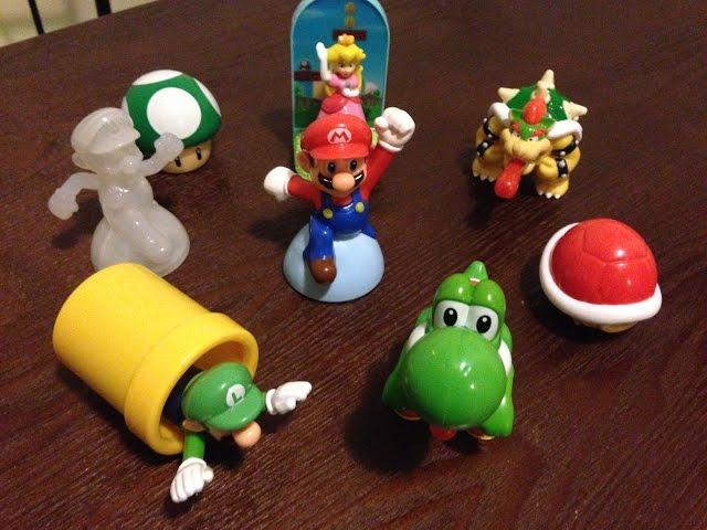 All New Super Mario McDonald's Toys 2017