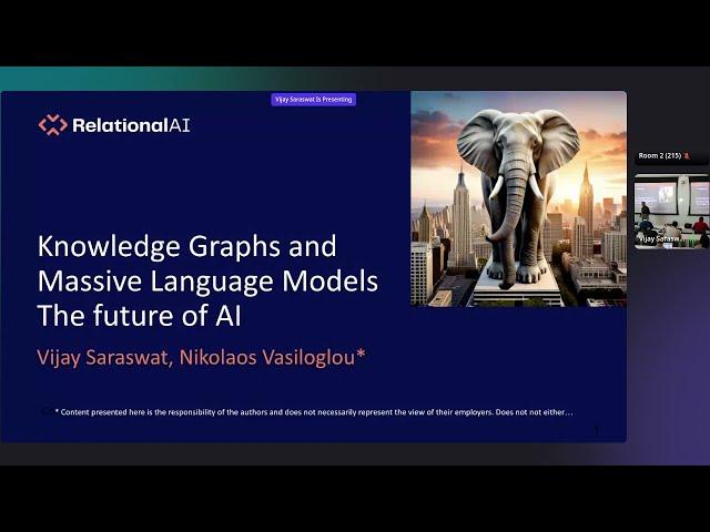 Masterclass: Knowledge Graphs & Massive Language Models — The Future of AI, RelationalAI | KGC 2023