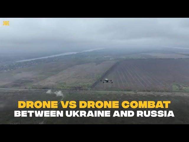 Drone vs drone warfare spotted as Ukraine downs Russian drone