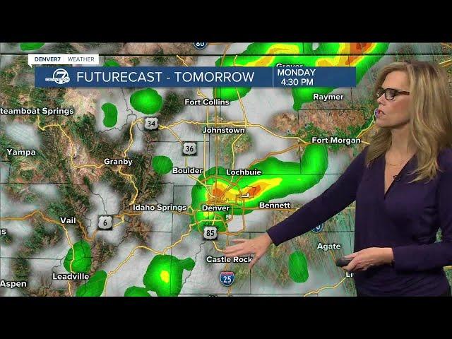 Strong metro storms expected again on Monday