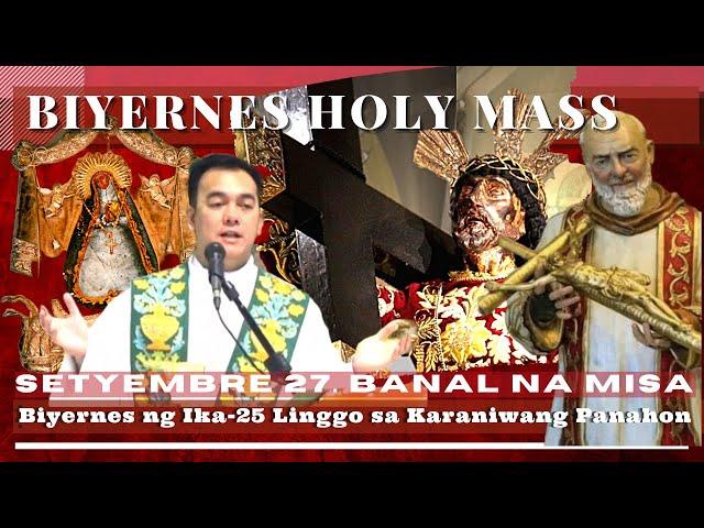 CATHOLIC CHURCH LIVE MASS TODAY || Sep  27  FRIDAY MASS  |  REV FR DOUGLAS BADONG