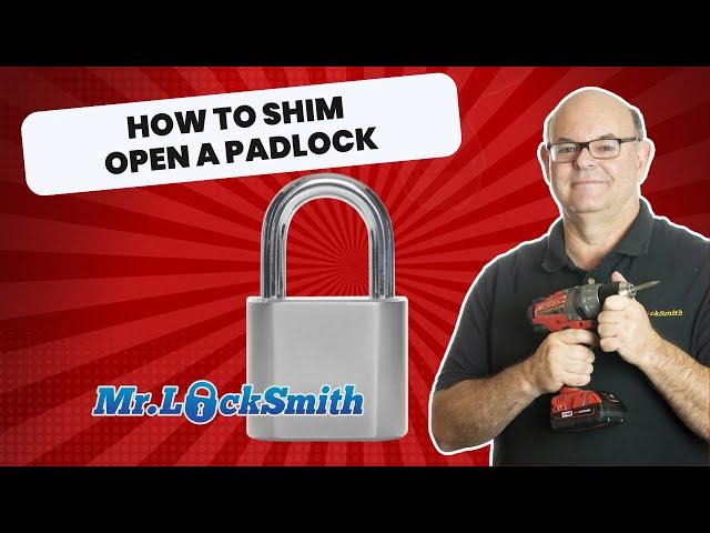 How to Shim Open a Padlock | Mr. Locksmith