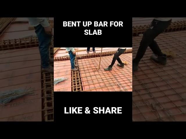 how to make bent up practically on side. #civilengineer #slab #civilpracticalsitetraining