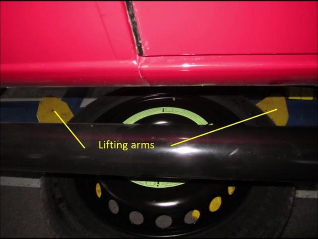 How to break a tire bead with a car lift