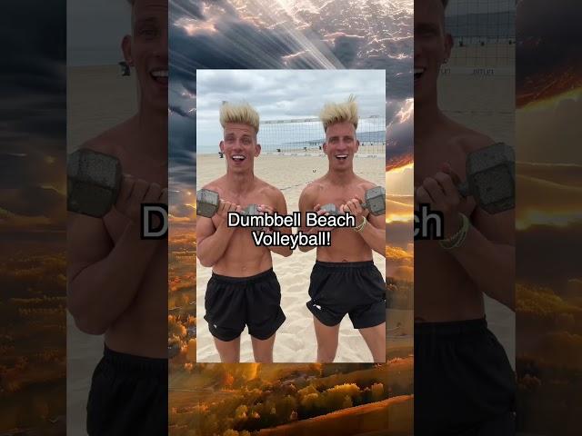 Dumbbell Beach Volleyball! Voros Twins Tiktok!