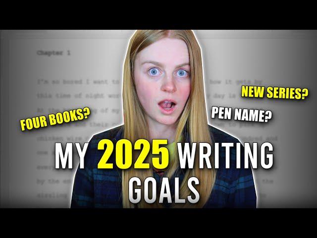 My Writing and Publishing Goals for 2025 (from a full-time author)