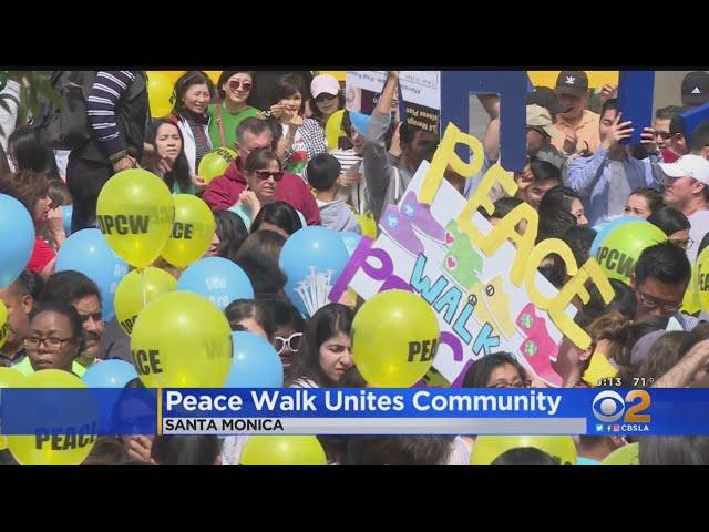 A Thousand March And Rally For Peace In  Santa Monica