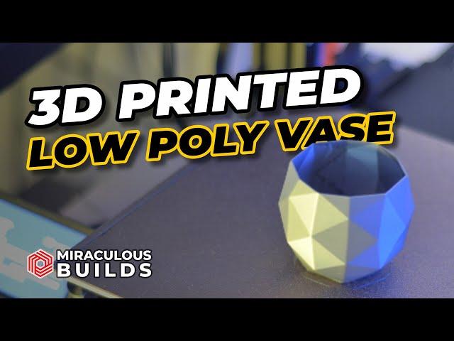 3D PRINTING TIME LAPSE - Low Poly Pot - Creality Ender 3 PRO [Octolapse]
