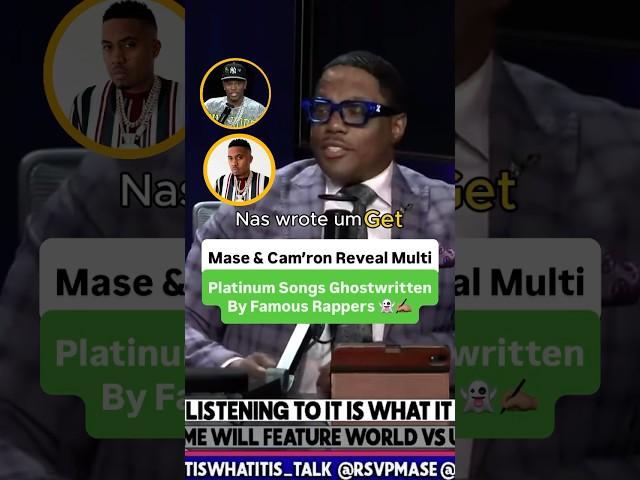 Mase And Cam’ron Reveal Multi Platinum Songs Ghostwritten By Famous Rappers 
