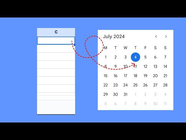 How to Insert Date Picker in Google Sheets 2024