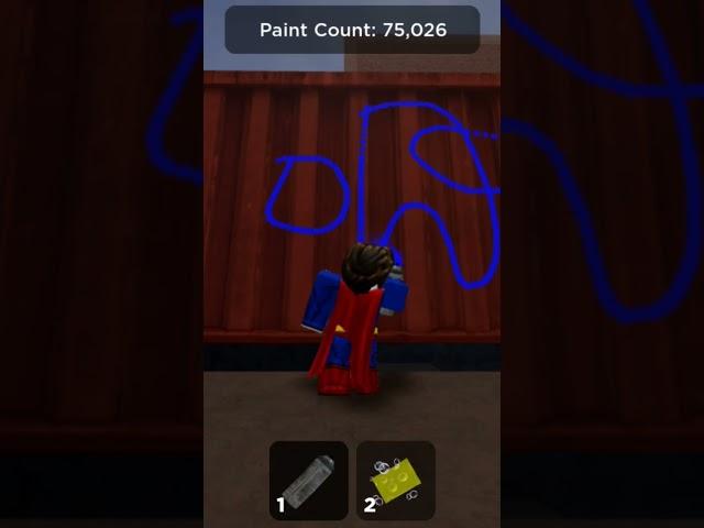 drawing among us in Roblox #amongus #roblox #shorts