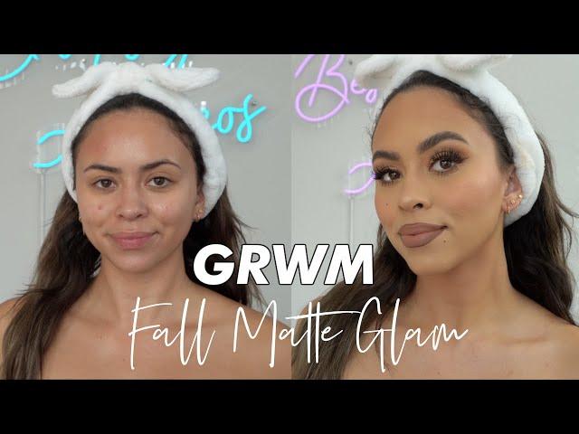 GRWM : all matte fall + winter makeup routine ( warm tones )