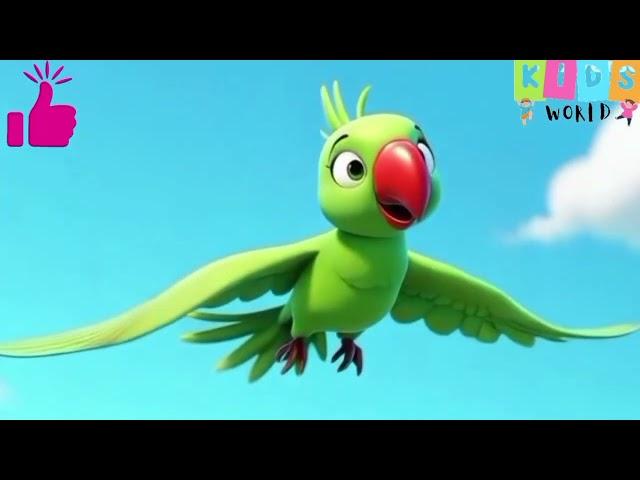 Main Tota Main Tota Hare Rang ka Hun Dikhta | Kids Rhymes | Kids song | 3d animated video |