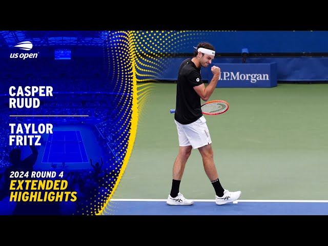 Casper Ruud vs. Taylor Fritz Extended Highlights | 2024 US Open Round 4