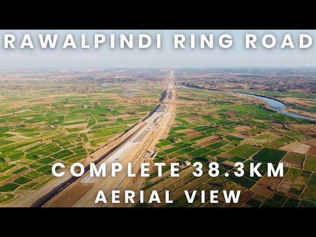 Rawalpindi Ring Road 38.3 KM complete aerial view of Drone