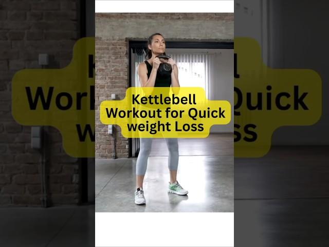 HIIT and A.M.R.A.P-style kettlebell Workout For Quick Weight Loss #kettlebell #shortsfeed