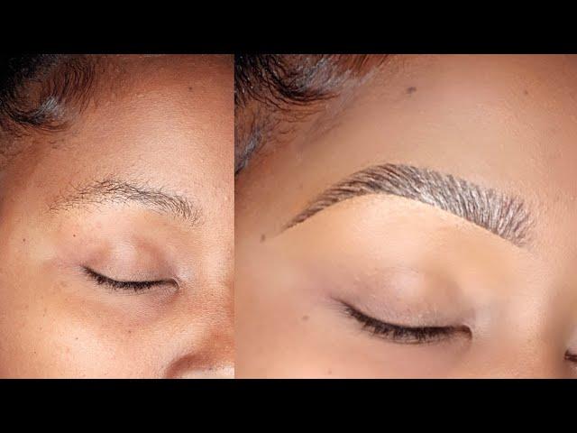 DETAILED FLUFFY EYEBROW TUTORIAL.