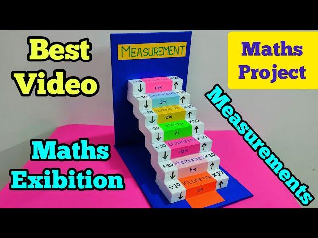 Maths working model Measurements#measuring units model#mathsproject#maths Exibition #maths project 