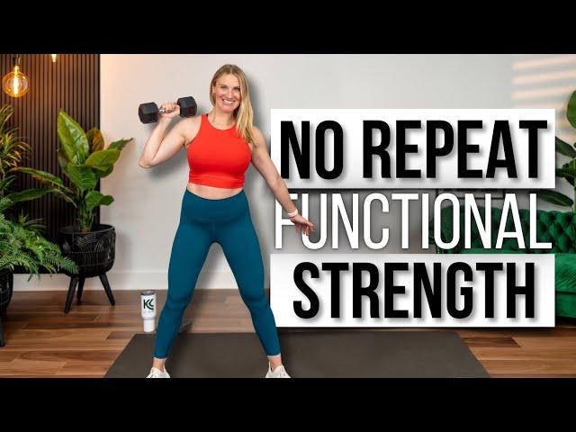 30 min. Full Body Functional Strength Training | NO REPEAT! | MUSCLE FOR A STRONG LIFE!