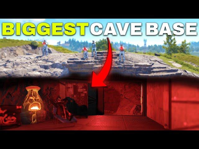 We Made The BIGGEST CAVE BASE - Vanilla Rust