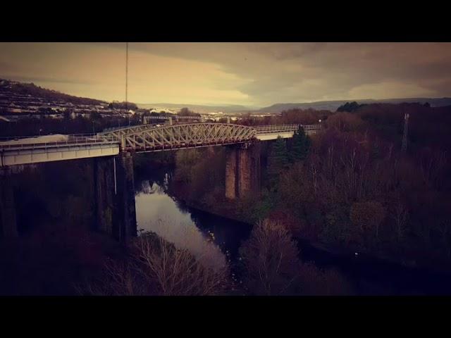 Landore railway viaduct in swansea