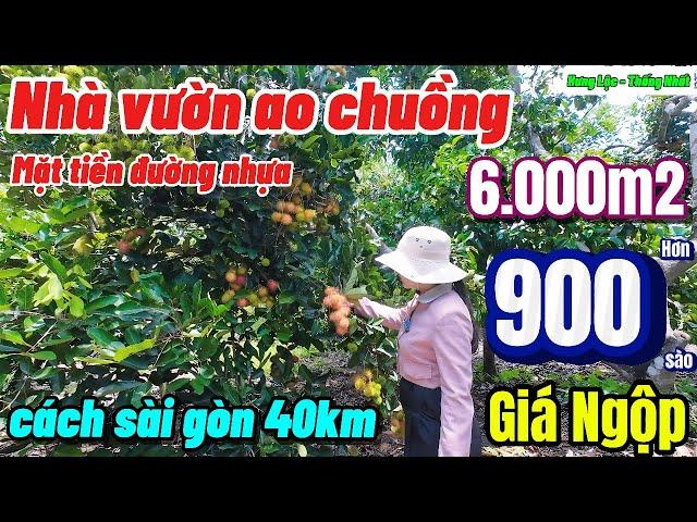 Nhà đất đồng nai,chủ nợ ngân hàng Hạ giá 2tỷ bán nhà vườn ao cá 6sào mặt tiền nhựa lớn phủ hồng