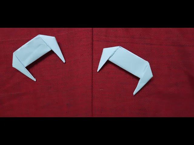 Wearable Vampire Fangs in [2 min] | Origami Vampire Teeth | Halloween Origami | Halloween DIY Crafts