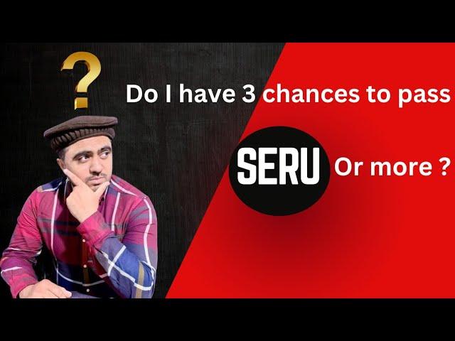 How many chances to pass TFL SERU assessment Test | TFL SERU assessment updates,SERU assessment