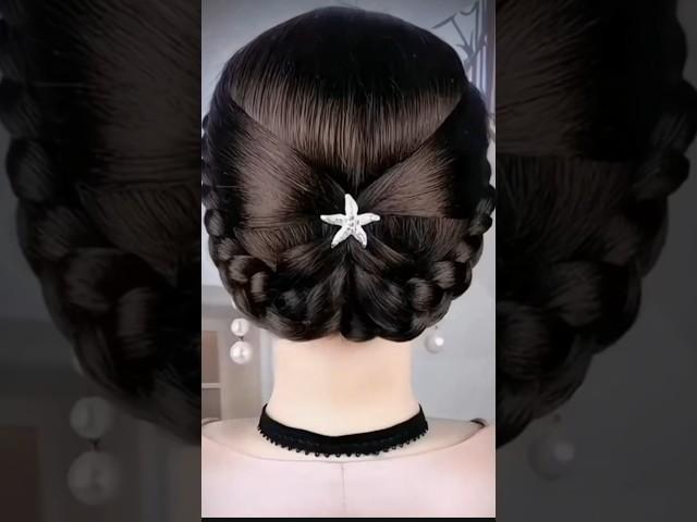 Cute hairstyle for wedding #shorts #shortsfeed #ytshorts #youtubeshorts #viralshort #trending