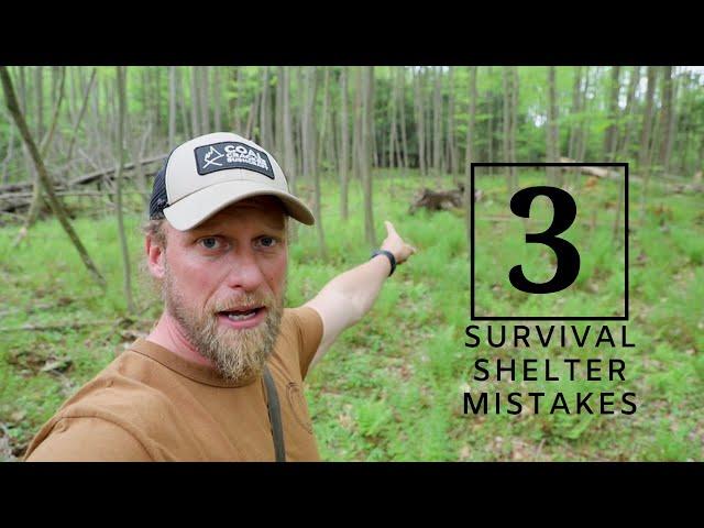 Survival Shelter No No's: What not to do when setting up camp!