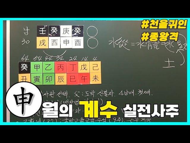 [중급] 273강 신(申)월의 계수 실전사주