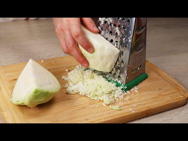 Cabbage on a grater and dinner is ready! It will turn your mind over!